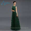 Sequined Beading Crystal Pleat Gowns Evening Dress Formal